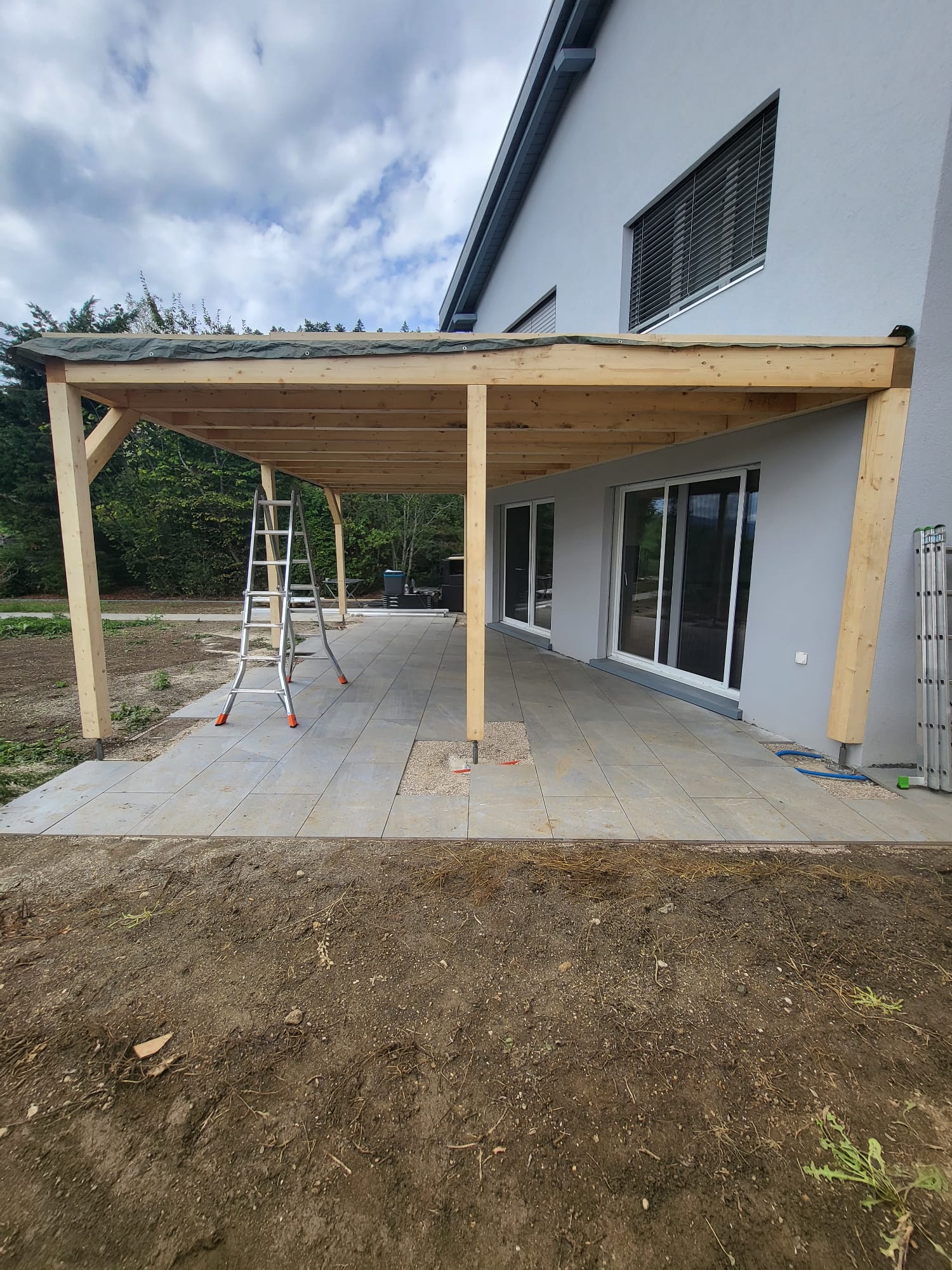 Installation photovoltaïque et pergola en bois - Villiers, Neuchâtel - photo 5