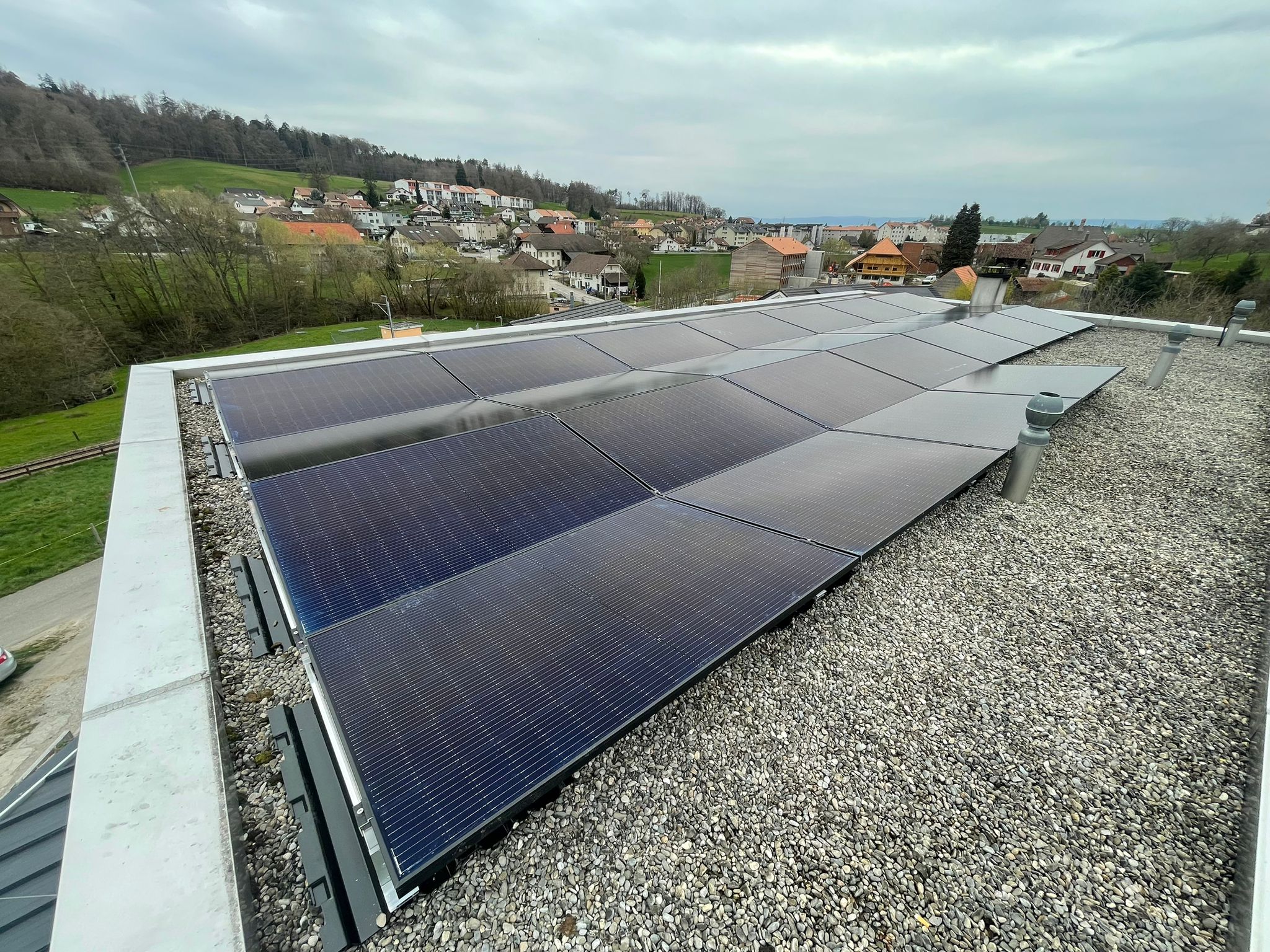 Installation photovoltaïque - Courtepin, Fribourg
