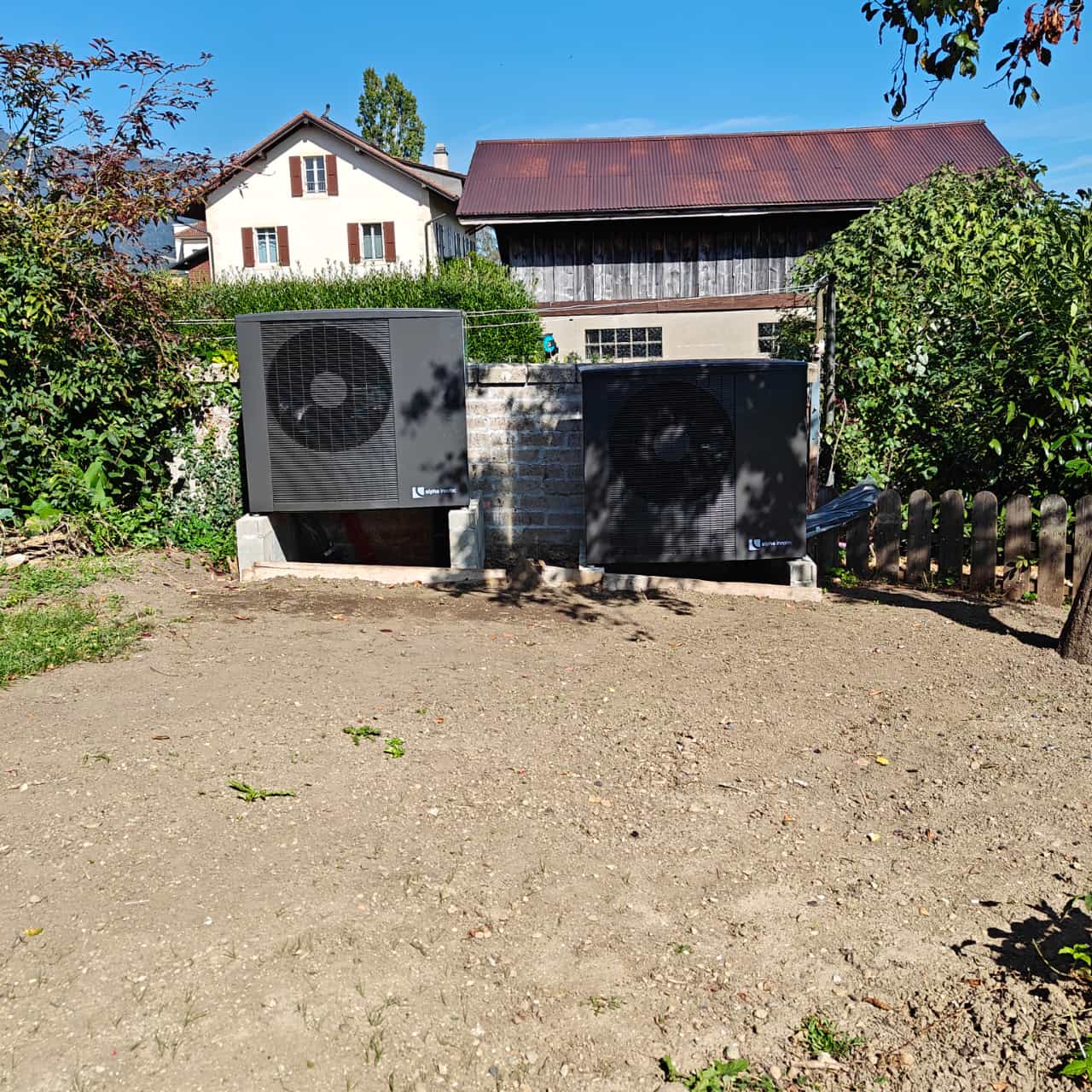 Installation de 2 pompes à chaleur - Jura
