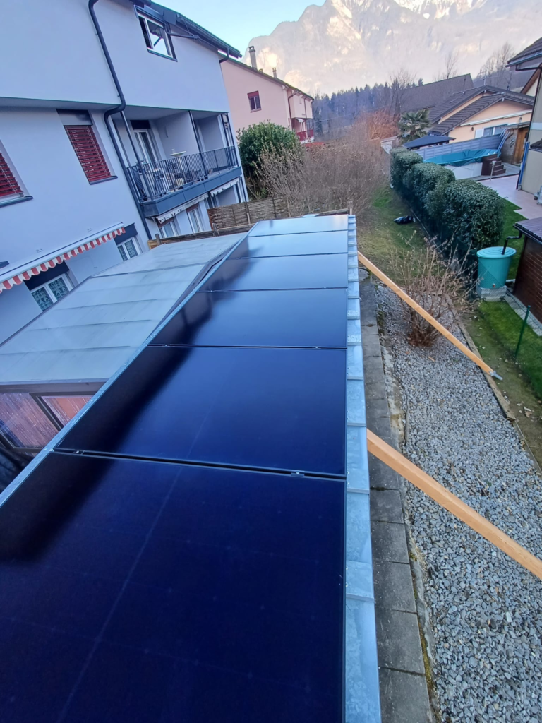 Pergola photovoltaïque - Vouvry, Valais
