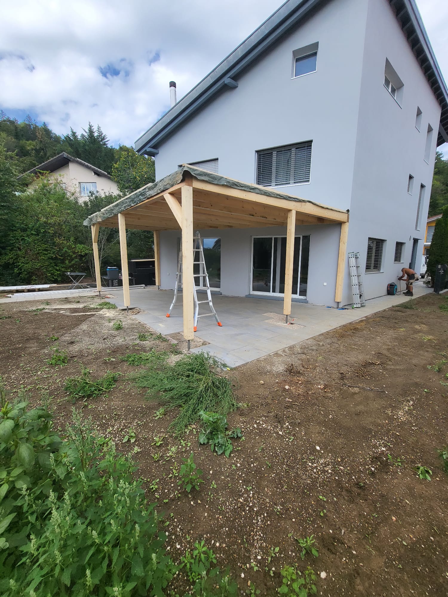 Installation photovoltaïque et pergola en bois - Villiers, Neuchâtel - photo 4