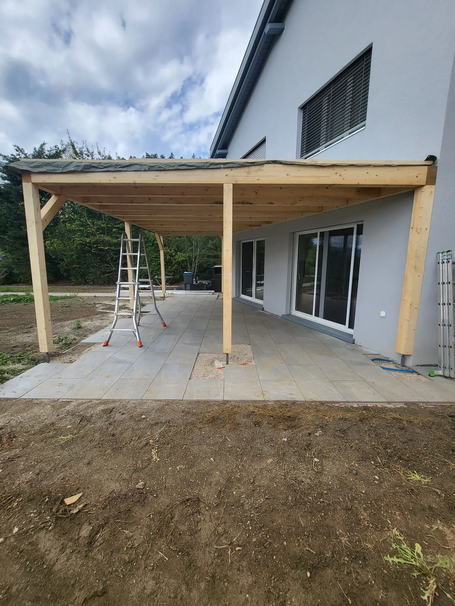 Installation photovoltaïque et pergola en bois - Villiers, Neuchâtel - photo 5